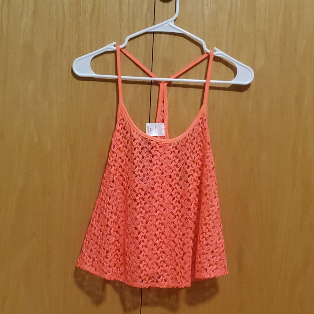 Lacy Bright Pink Tank